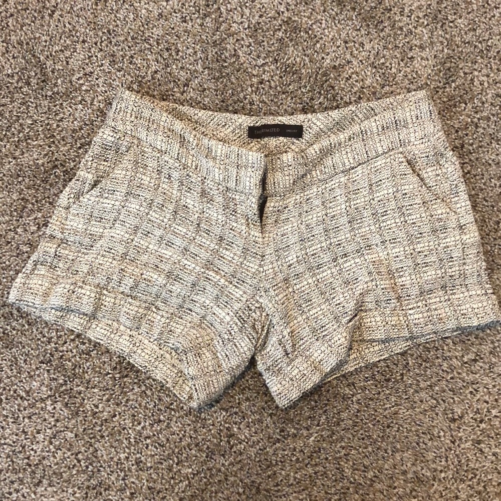 The Limited Tweed Shorts